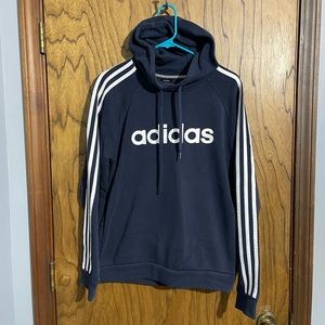 Adidas mens small navy hoodie